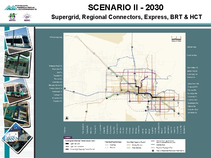 SCENARIO II - 2030 Supergrid, Regional Connectors, Express, BRT & HCT 