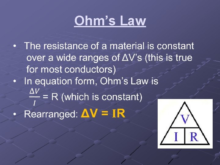 Ohm’s Law Ohm’s Law