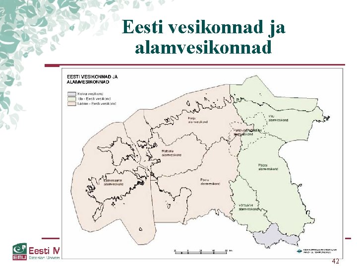 Eesti vesikonnad ja alamvesikonnad 42 