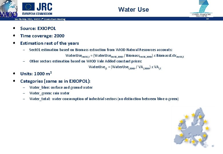 Water Use Sevilla May 2011, WIOD 2 nd Consortium Meeting • Source: EXIOPOL •