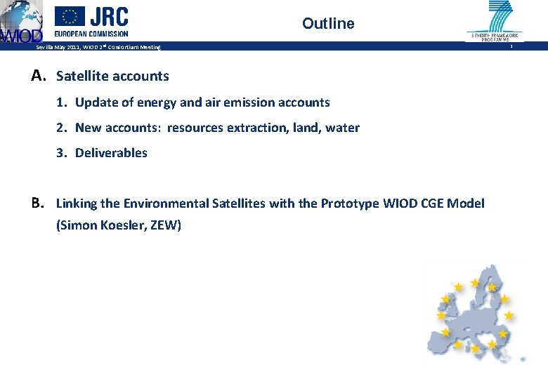Outline Sevilla May 2011, WIOD 2 nd Consortium Meeting A. Satellite accounts 1. Update Outline Sevilla May 2011, WIOD 2 nd Consortium Meeting A. Satellite accounts 1. Update