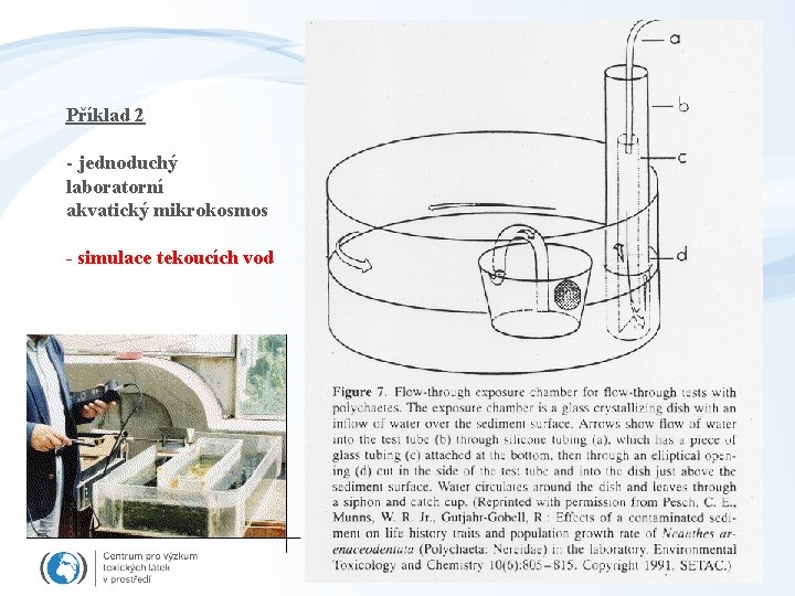 Příklad 2 - jednoduchý laboratorní akvatický mikrokosmos - simulace tekoucích vod 