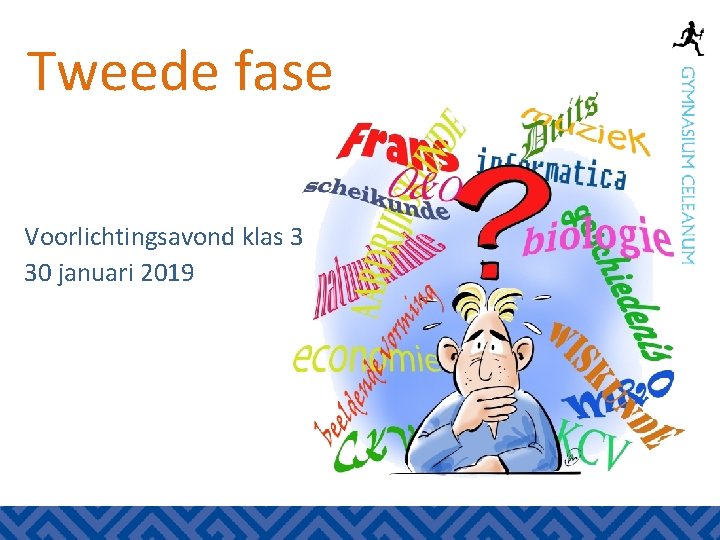 Tweede fase Voorlichtingsavond klas 3 30 januari 2019 