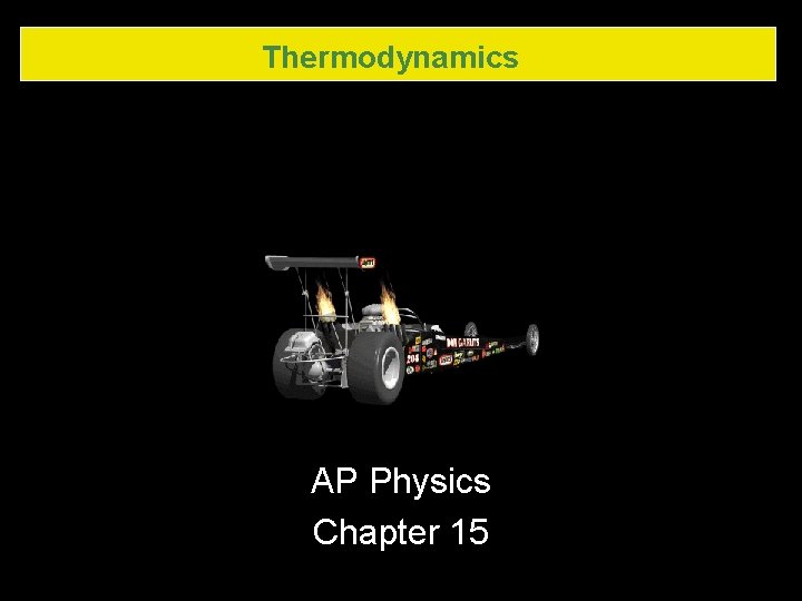 Thermodynamics AP Physics Chapter 15 