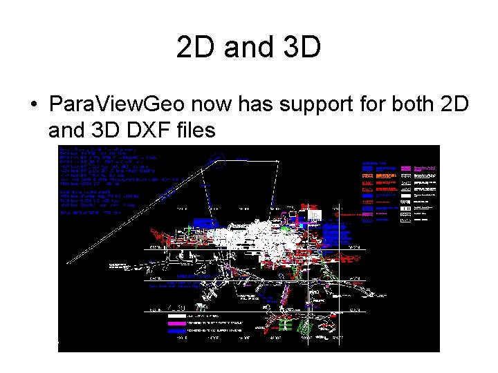 2 D and 3 D • Para. View. Geo now has support for both