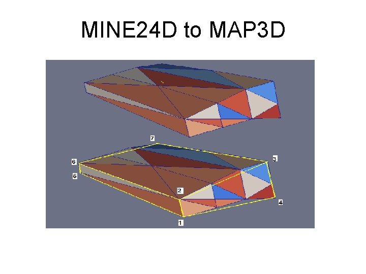 MINE 24 D to MAP 3 D 