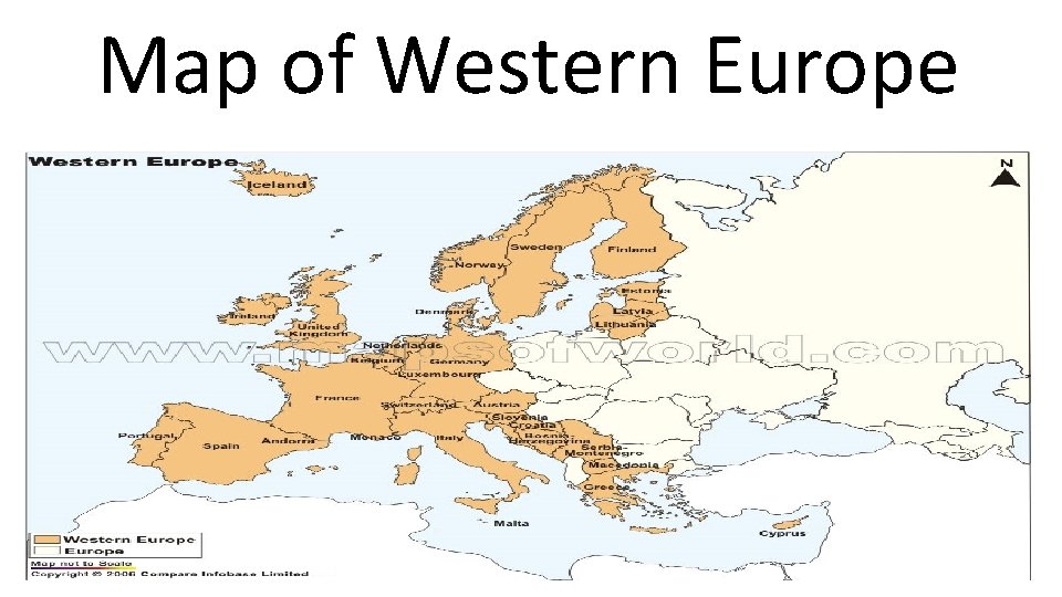 Map of Western Europe 