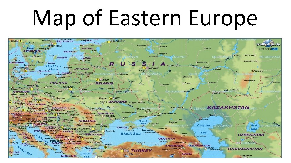 Map of Eastern Europe 