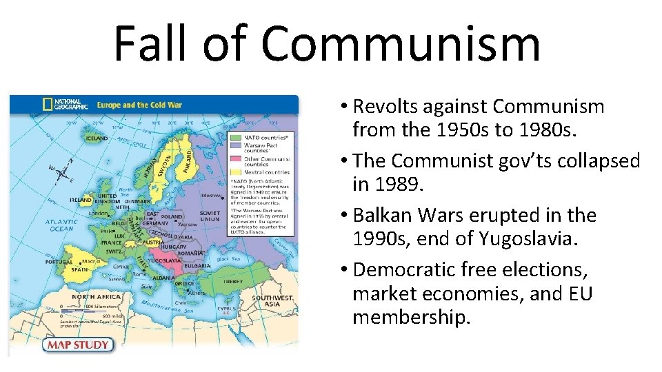 Fall of Communism • Revolts against Communism from the 1950 s to 1980 s.