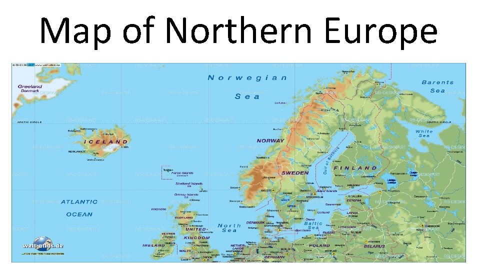 Map of Northern Europe 