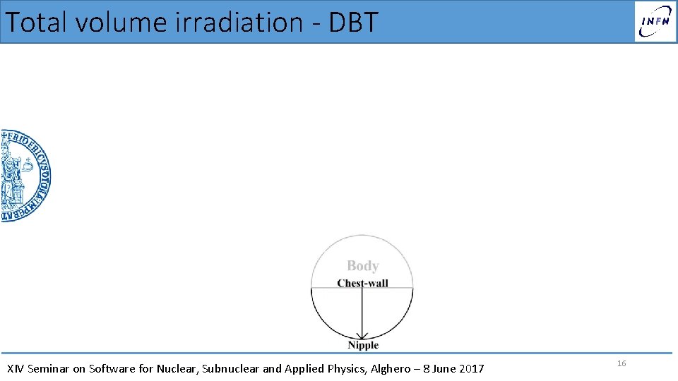 Total volume irradiation - DBT XIV Seminar on Software for Nuclear, Subnuclear and Applied