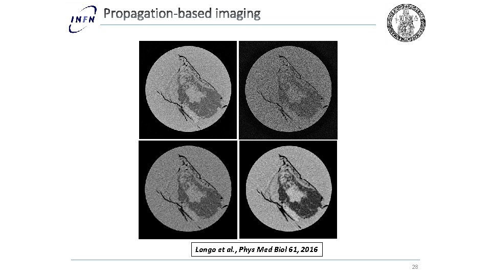 Longo et al. , Phys Med Biol 61, 2016 28 