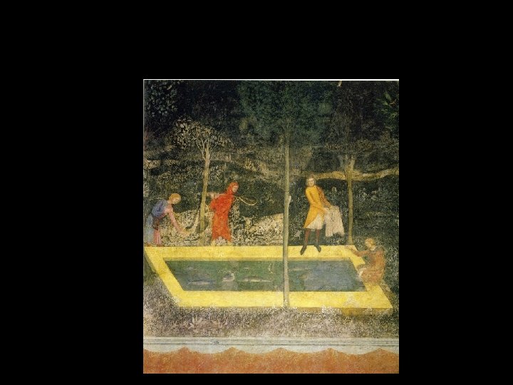 Simone Martini, Rybolov, Výzdoba papežských komnat paláce v Avignonu 1340 -1350 