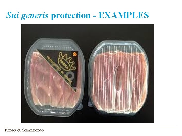 Sui generis protection - EXAMPLES 