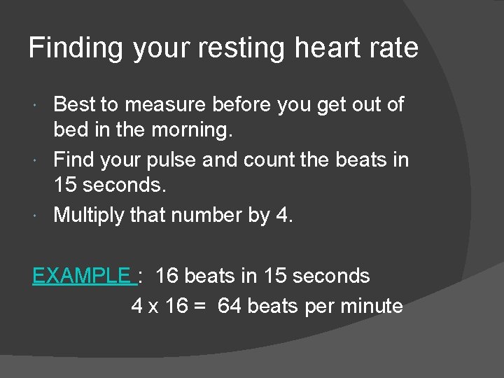 Finding your resting heart rate Best to measure before you get out of bed