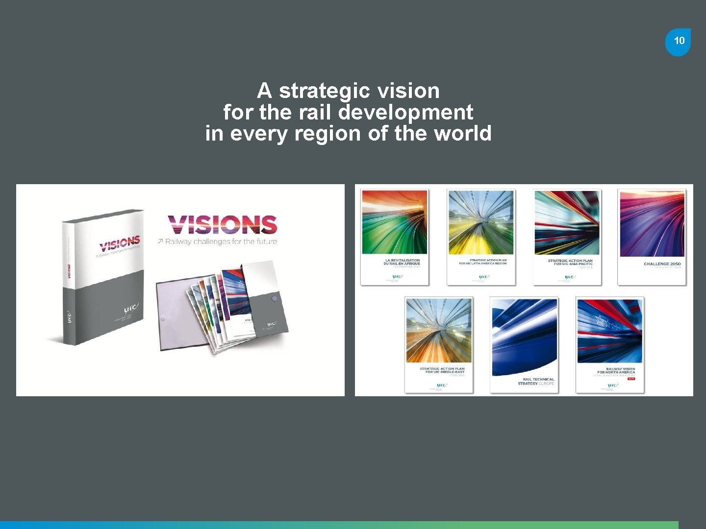 10 A strategic vision for the rail development in every region of the world