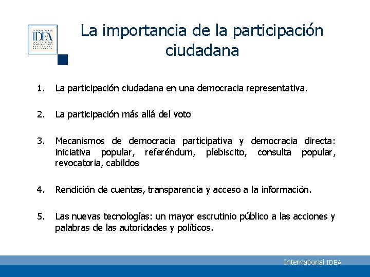 La importancia de la participacin ciudadana Percy Medina