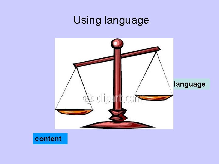 Using language content 