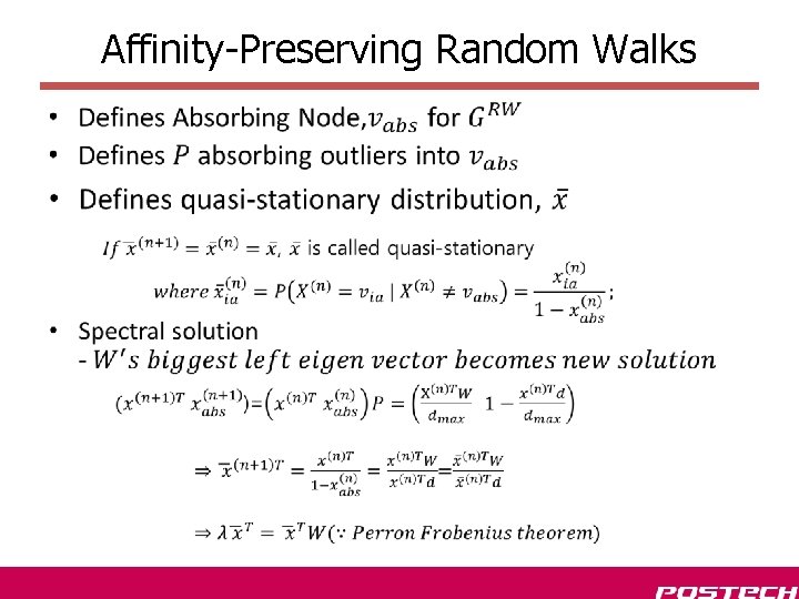Affinity-Preserving Random Walks • Affinity-Preserving Random Walks •