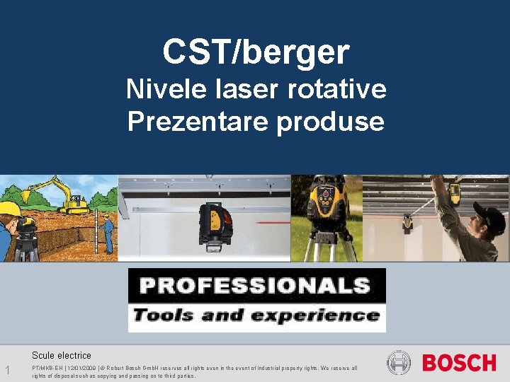 Aparate de măsură – Nivele laser rotative CST/berger Nivele laser rotative Prezentare produse Scule