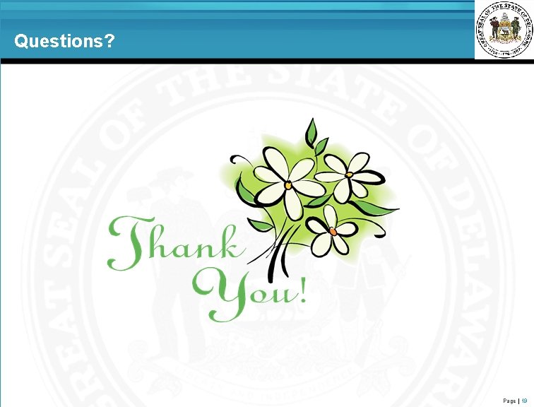 Questions? Page | 19 