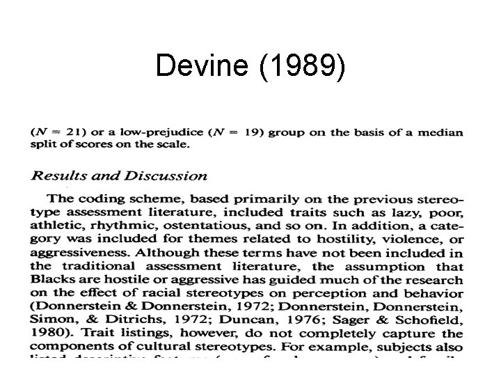 Devine (1989) 