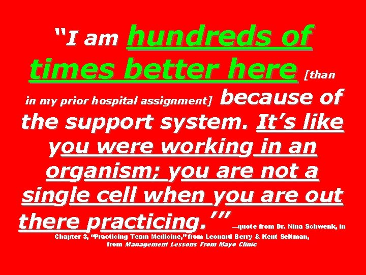 “I am hundreds of times better here [than because of the support system. It’s “I am hundreds of times better here [than because of the support system. It’s