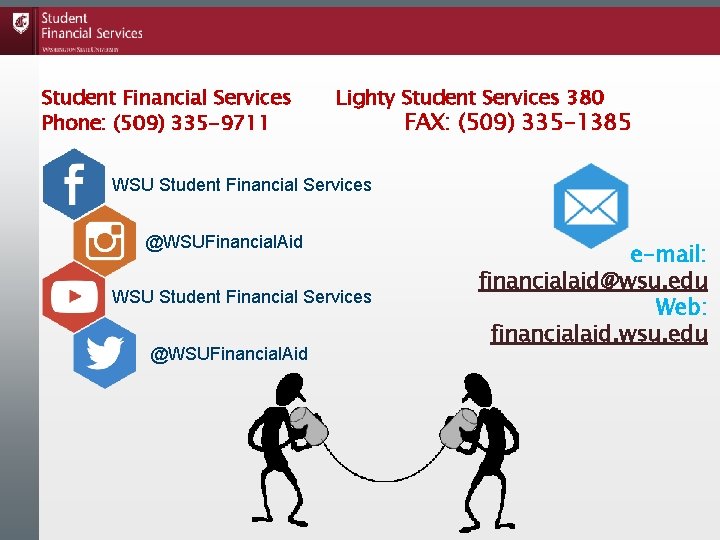 Student Financial Services Phone: (509) 335 -9711 Lighty Student Services 380 FAX: (509) 335 Student Financial Services Phone: (509) 335 -9711 Lighty Student Services 380 FAX: (509) 335