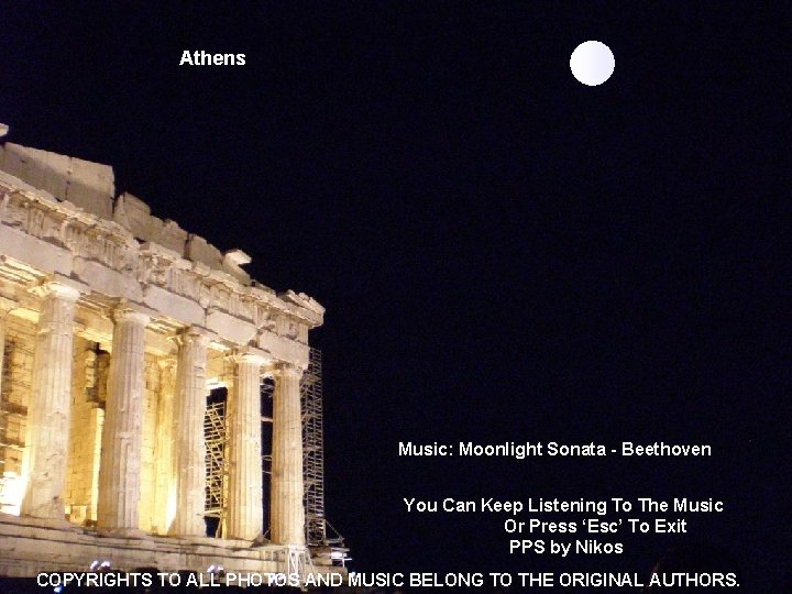 Athens Music: Moonlight Sonata - Beethoven You Can Keep Listening To The Music Or