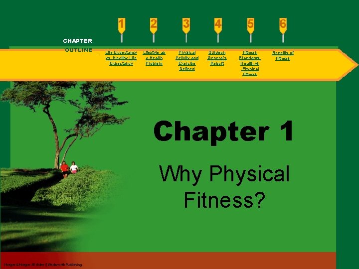 CHAPTER OUTLINE Life Expectancy vs. Healthy Life Expectancy Lifestyle as a Health Problem Physical
