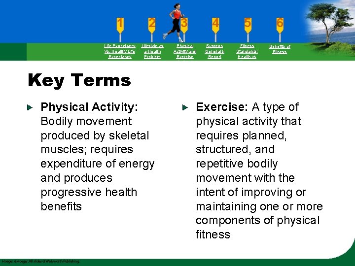 Life Expectancy vs. Healthy Life Expectancy Lifestyle as a Health Problem Key Terms Physical