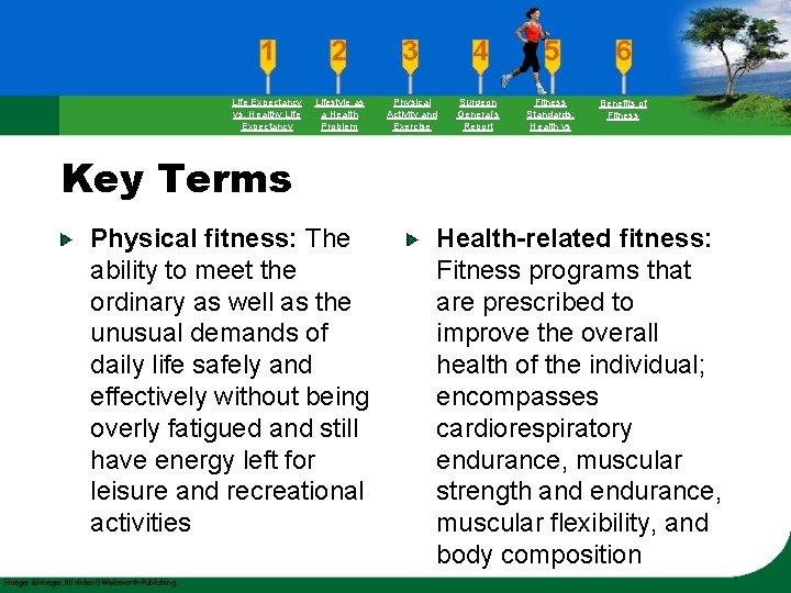 Life Expectancy vs. Healthy Life Expectancy Lifestyle as a Health Problem Key Terms Physical