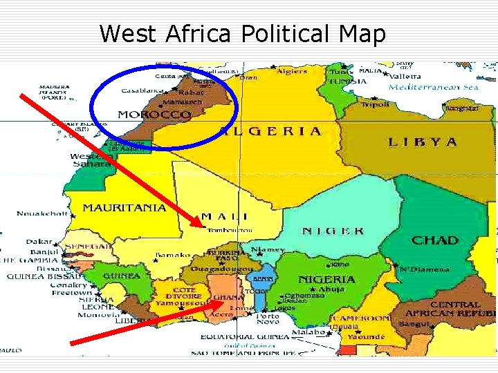 West Africa Political Map 
