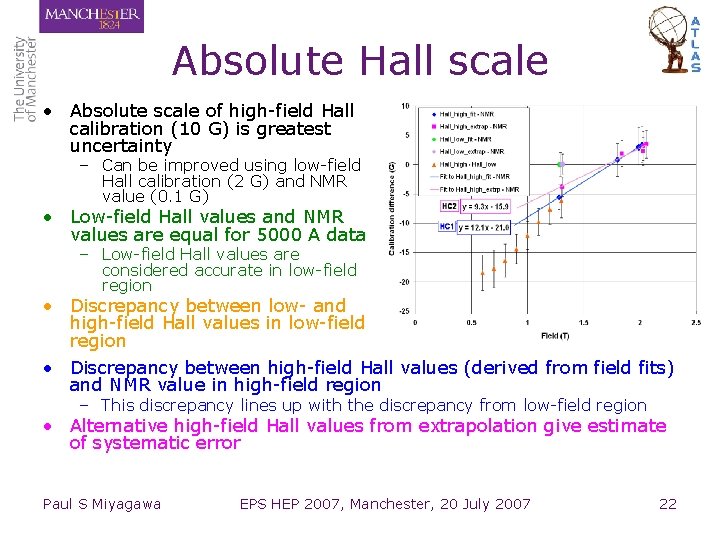 Absolute Hall scale • Absolute scale of high-field Hall calibration (10 G) is greatest Absolute Hall scale • Absolute scale of high-field Hall calibration (10 G) is greatest