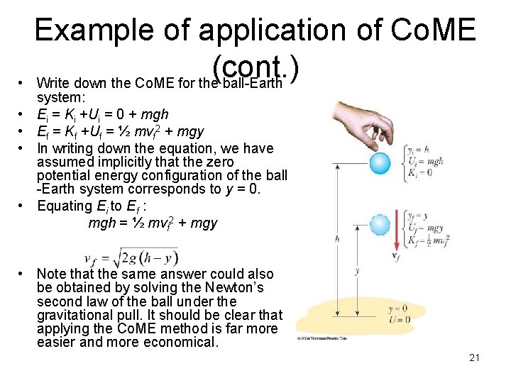 • • • Example of application of Co. ME (cont. ) Write down • • • Example of application of Co. ME (cont. ) Write down