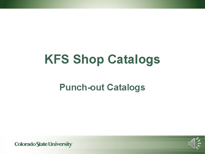 KFS Shop Catalogs Punch-out Catalogs 