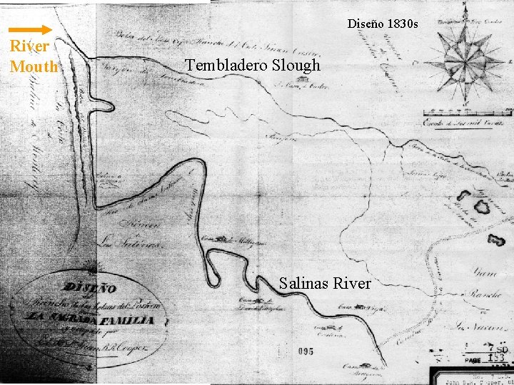 Diseño 1830 s River Mouth Tembladero Slough Salinas River 