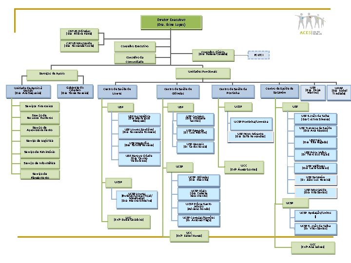Diretor Executivo (Dra. Ileine Lopes) CATUS Odivelas (Dra. Milena Paiva) CATUS Moscavide (Dra. Fernanda