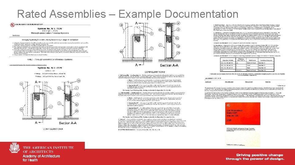 Rated Assemblies – Example Documentation 