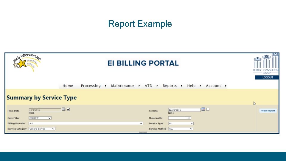 Report Example ABC County 