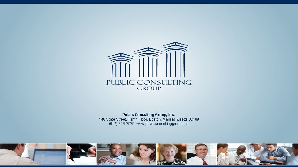 Public Consulting Group, Inc. 148 State Street, Tenth Floor, Boston, Massachusetts 02109 (617) 426