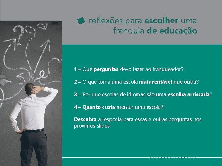 reflexões para escolher uma franquia de educação 1 – Que perguntas devo fazer ao