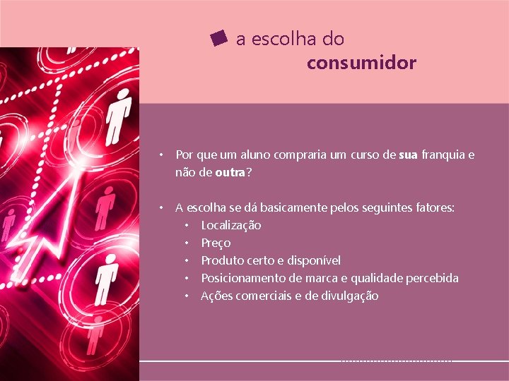 a escolha do consumidor • Por que um aluno compraria um curso de sua a escolha do consumidor • Por que um aluno compraria um curso de sua