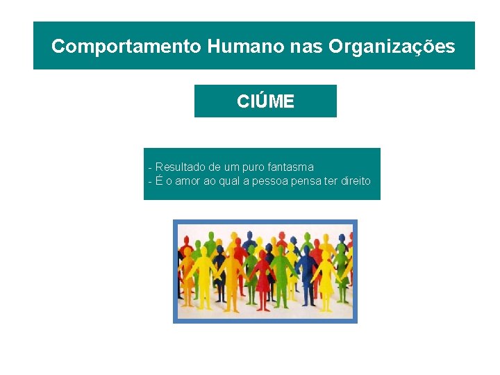 Comportamento Humano nas Organizações CIÚME - Resultado de um puro fantasma - É o