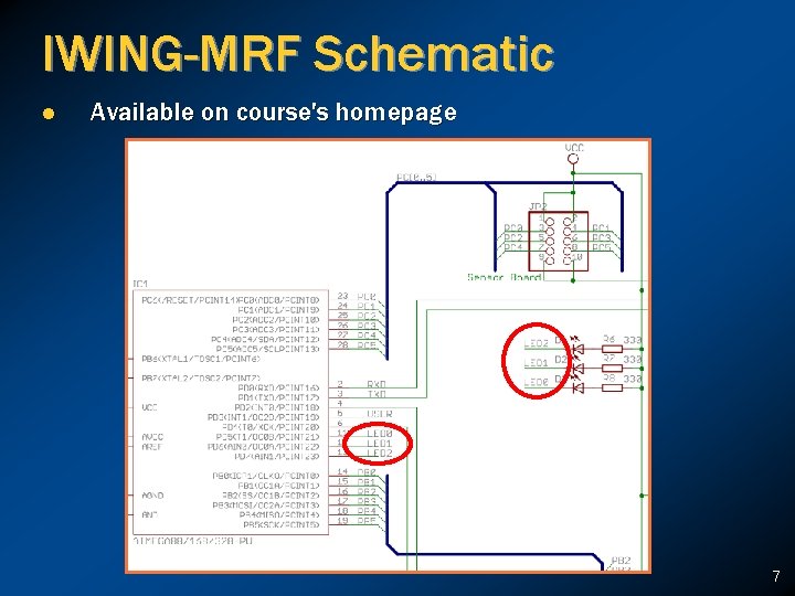 IWING-MRF Schematic l Available on course's homepage 7 