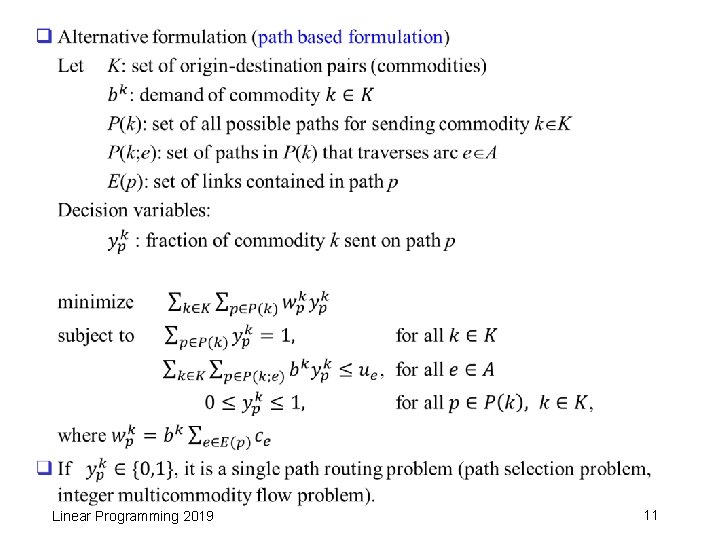 q Linear Programming 2019 11 