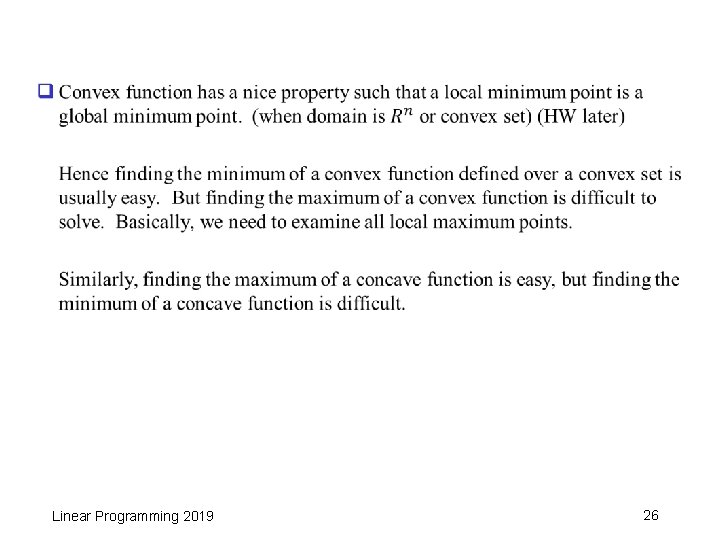 q Linear Programming 2019 26 
