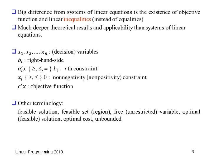 q Linear Programming 2019 3 