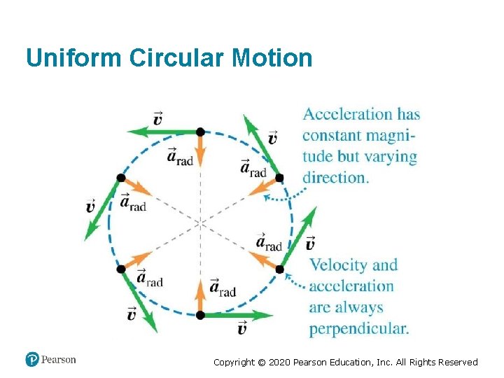 Uniform Circular Motion Copyright © 2020 Pearson Education, Inc. All Rights Reserved 