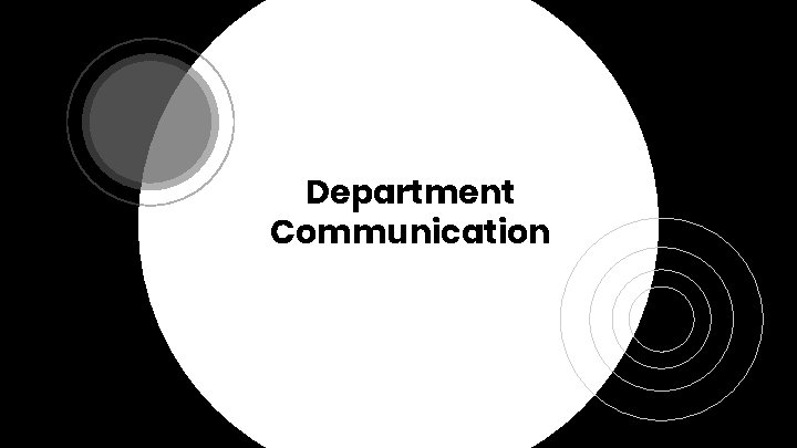 Department Communication 